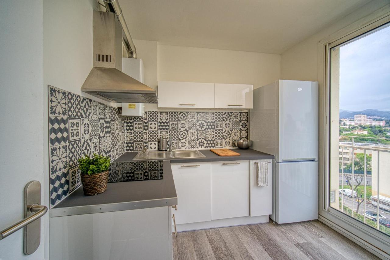 Appartement tout équipé parking balcon 2 chambres Marsiglia Esterno foto
